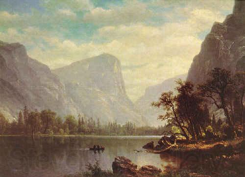Albert Bierstadt Mirror Lake, Yosemite Valley Norge oil painting art